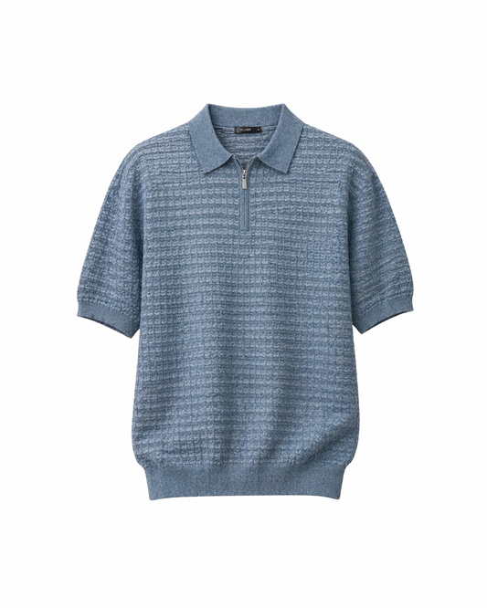 KNITTED POLO T-SHIRT