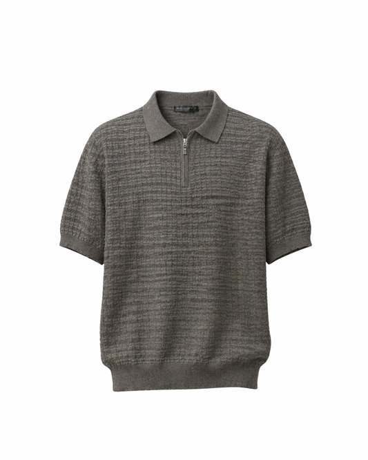 KNITTED POLO T-SHIRT