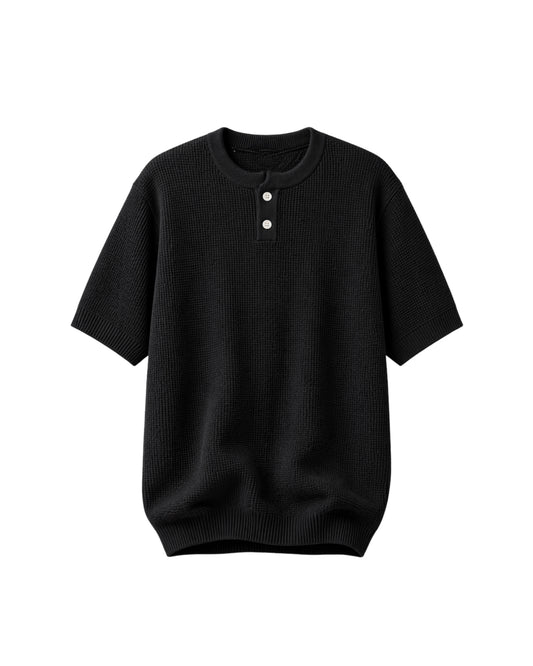 KNITTED POLO T-SHIRT