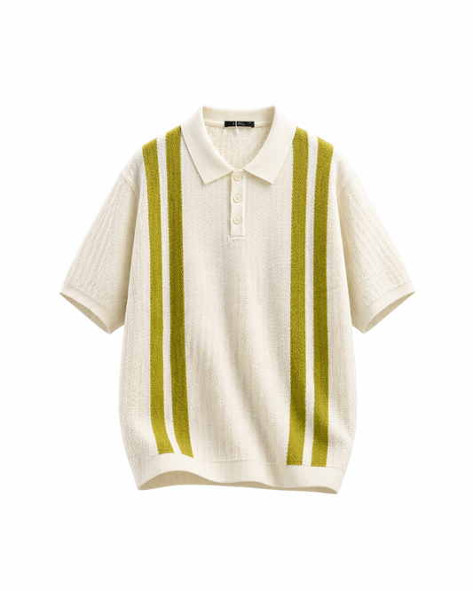 KNITTED POLO T-SHIRT
