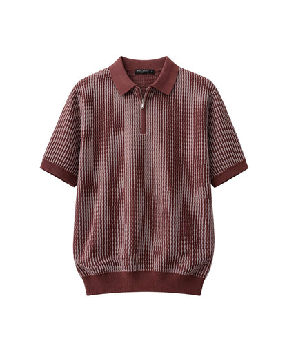 KNITTED POLO T-SHIRT