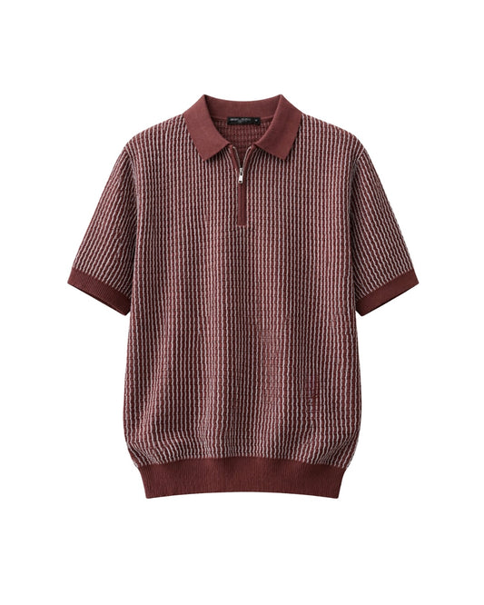 KNITTED POLO T-SHIRT