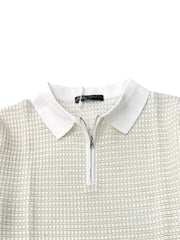 KNITTED POLO T-SHIRT