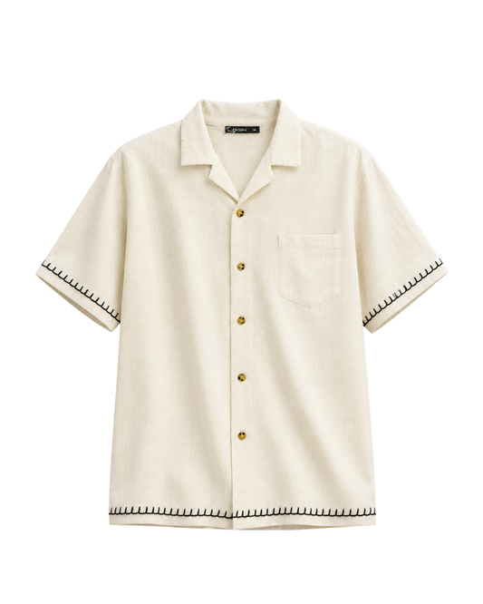 LINEN LOOSE-FIT SHIRT