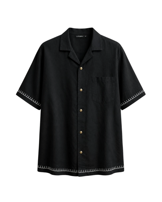 LINEN LOOSE-FIT SHIRT