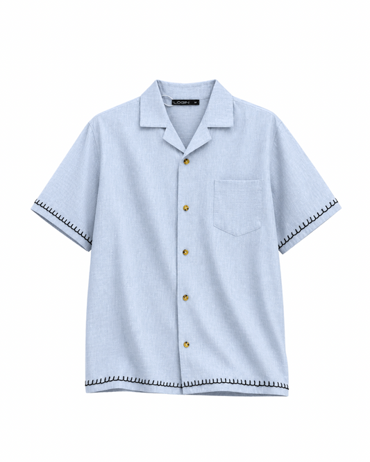 LINEN LOOSE-FIT SHIRT