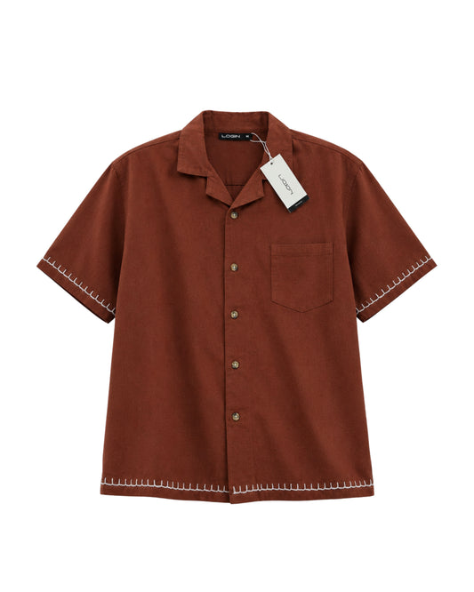 LINEN LOOSE-FIT SHIRT
