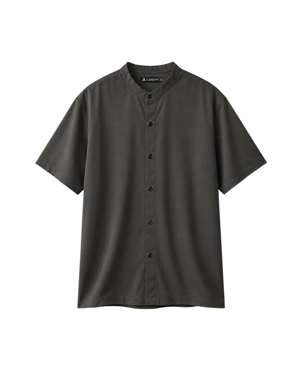 Band Collar Casual Shirt