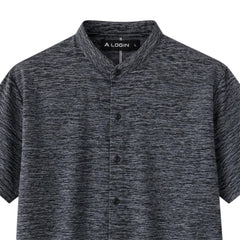 Band Collar Casual Shirt