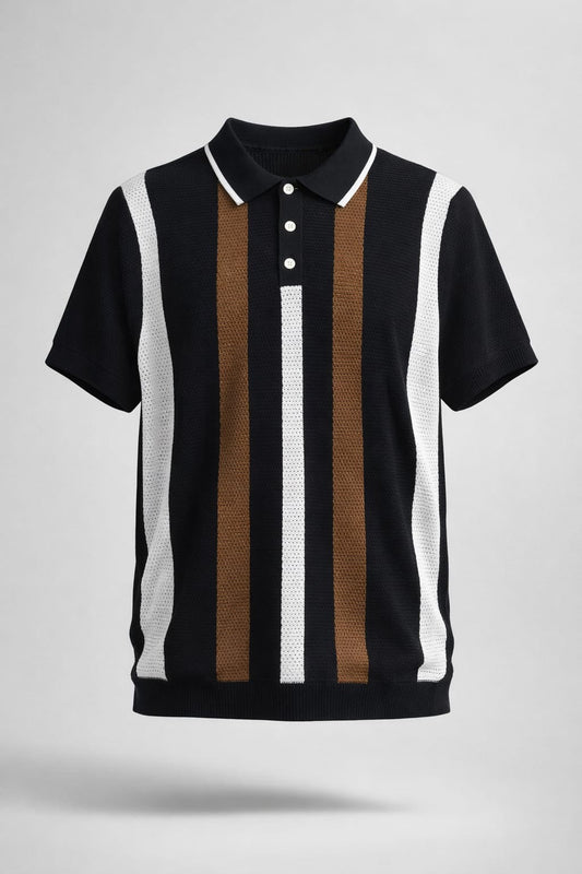 KNITTED POLO T-SHIRT