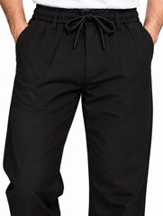 Men’s Black Drawstring Casual Pants