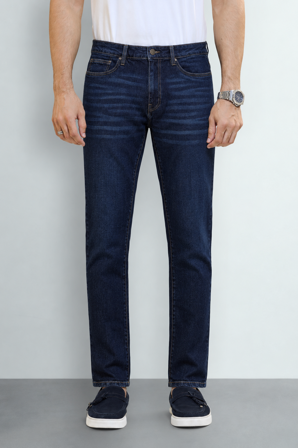 Men’s Dark Indigo Straight Fit Denim Jeans