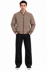 Men’s Brown Zip-Up Jacket