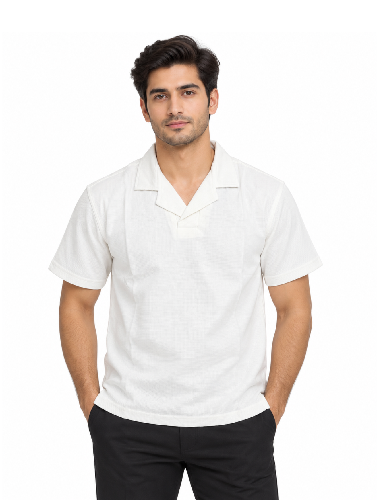 DRY-FIT OPEN COLLAR TEE