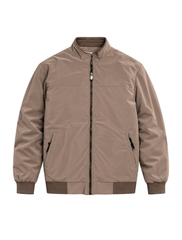 Men’s Brown Zip-Up Jacket