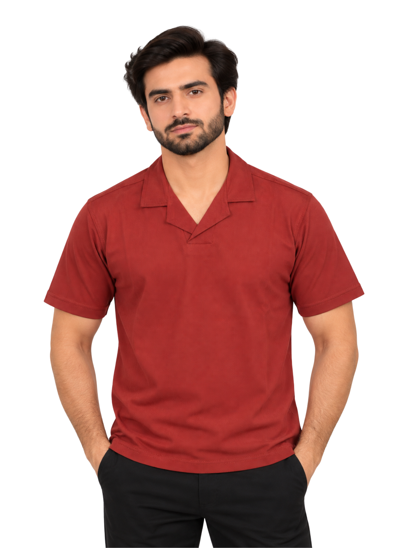 DRY-FIT OPEN COLLAR TEE