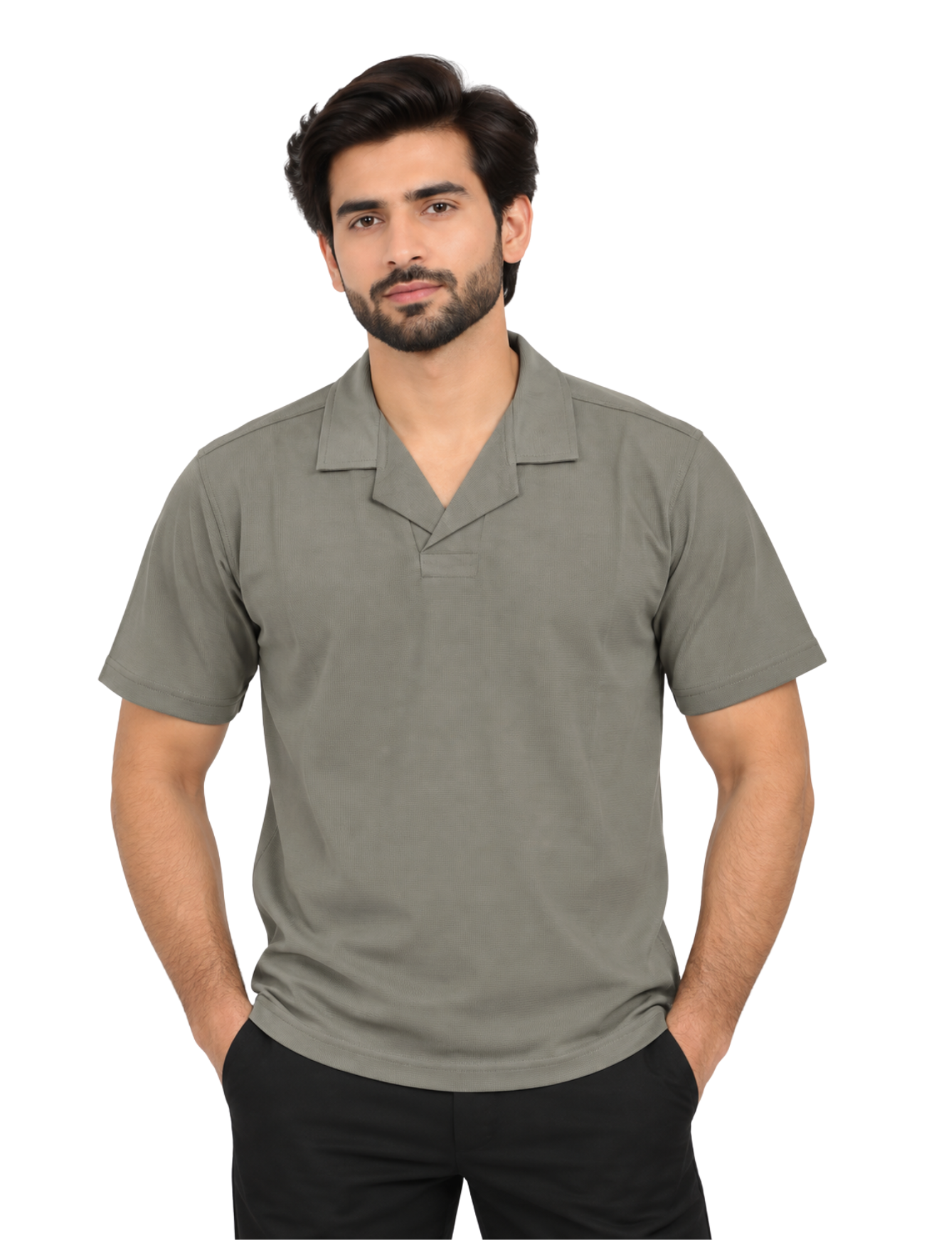 DRY-FIT OPEN COLLAR TEE