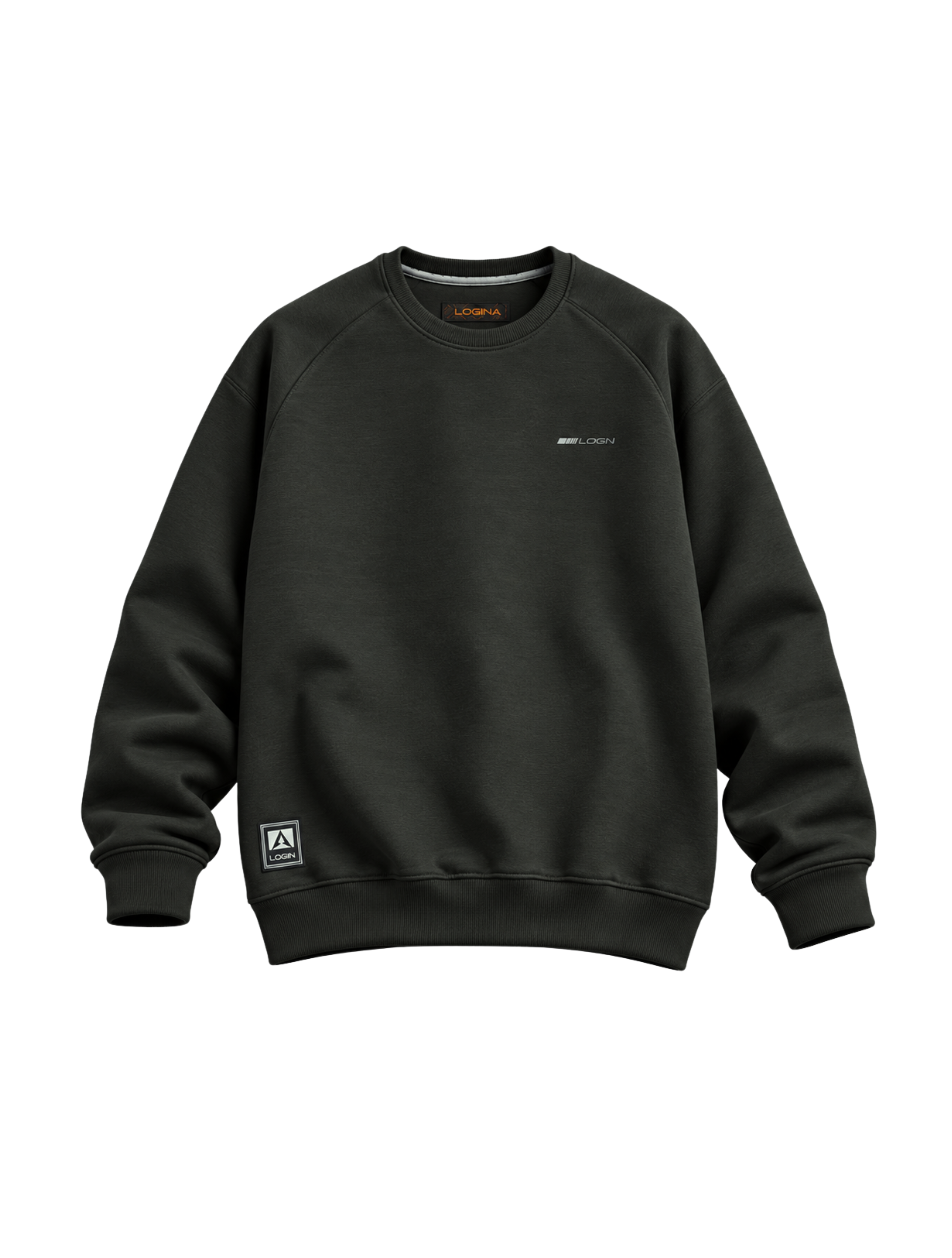 Classic Dark Olive Crewneck Sweatshirt