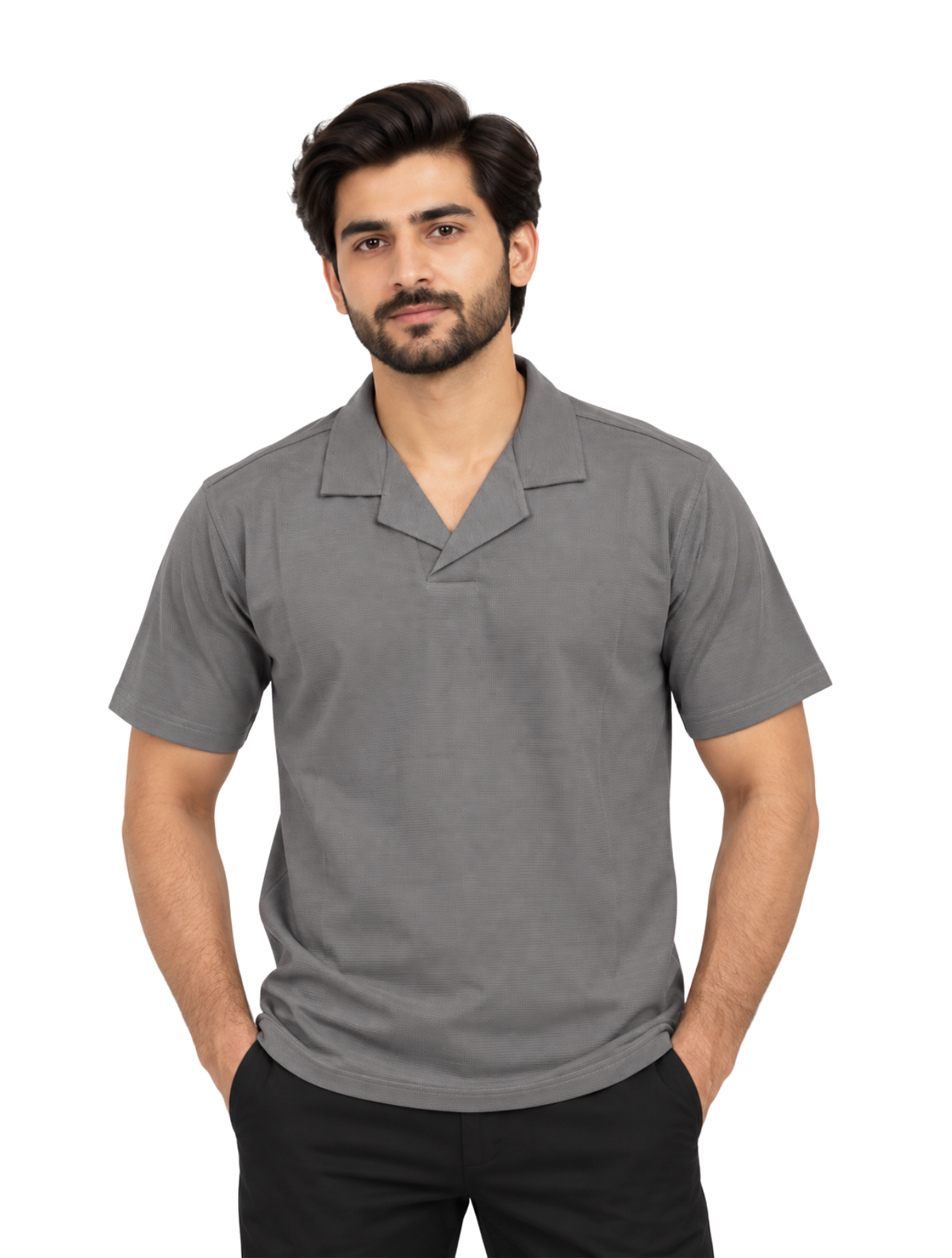 DRY-FIT OPEN COLLAR TEE