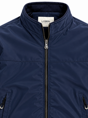 Men’s Navy Blue Zip-Up Jacket