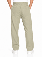 Men's Light Sage Green Relaxed Fit Trousers