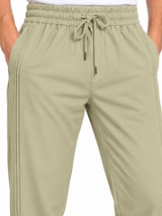 Men's Light Sage Green Relaxed Fit Trousers