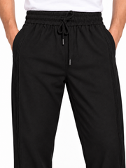 Men's Black Relaxed Fit Trousers