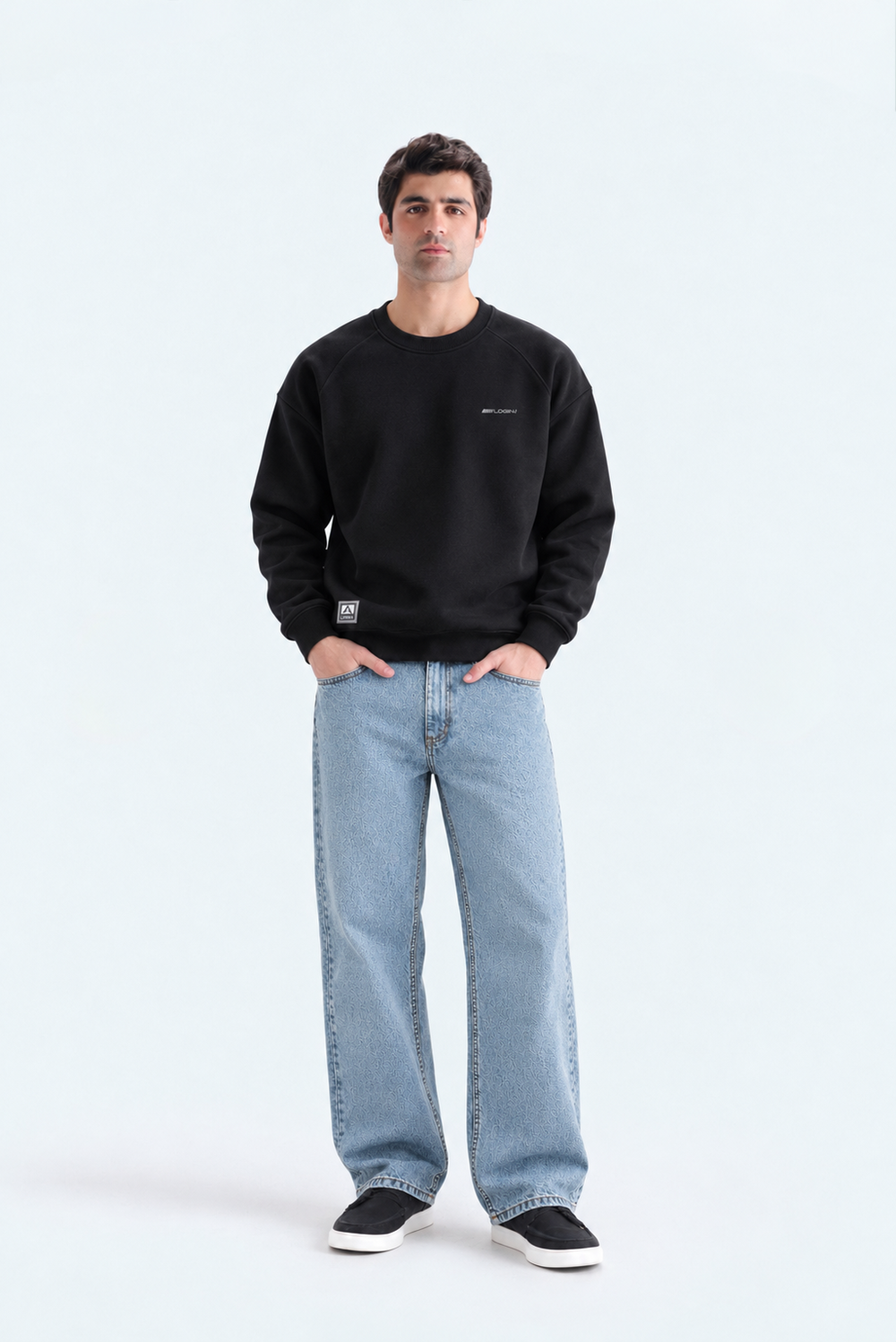 Login Crewneck Sweatshirt – Black | 30-5377