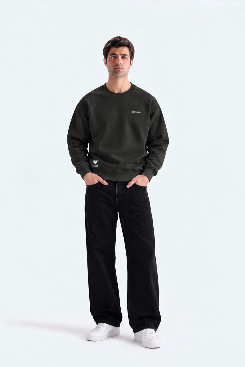 Login Crewneck Sweatshirt – Dark Olive | 30-5377